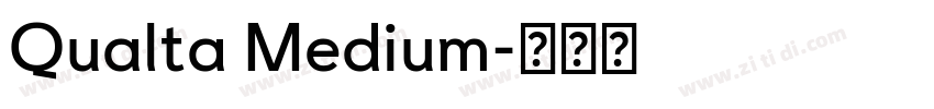 Qualta Medium字体转换